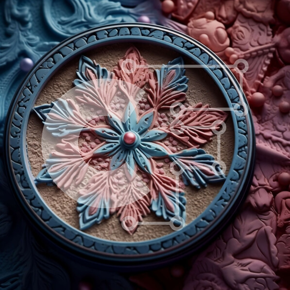 Σετ των 2 Intra Συλλεκτικό Ξύλινο Παζλ Plywood  4mm - Πανέμορφη εικόνα από κοντά της γυναίκας με μπλε μάτια και ροζ ρουζ Σε Ξύλινο Κουτί - Διαστάσεις: 10x10 cm – 25 κομμάτια