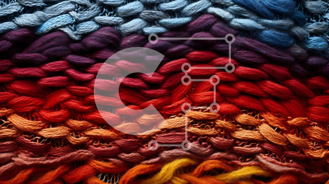 Intra Συλλεκτικό Ξύλινο Παζλ Plywood  4mm - Ζωντανή και άνετη: Πολύχρωμη πλεκτή κουβέρτα σε κοντινή απόσταση Σε Ξύλινο Κουτί - Διαστάσεις Puzzle: 10x10 cm – 25 κομμάτια