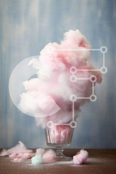 Σετ των 2 Intra Συλλεκτικό Ξύλινο Παζλ Plywood  4mm - Γυάλινο βάζο γεμάτο με καραμέλα βαμβακιού - γλυκό και ζωηρόχρωμο στοκ φωτογραφία Σε Ξύλινο Κουτί - Διαστάσεις: 10x10 cm – 25 κομμάτια