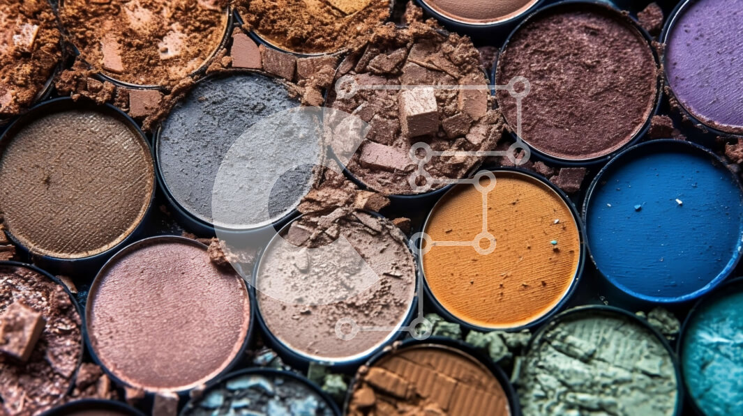 Intra Συλλεκτικό Ξύλινο Παζλ Plywood  4mm - Όμορφο κοντινό πλάνο μιας ποικιλίας χρωμάτων σκιάς ματιών Σε Ξύλινο Κουτί - Διαστάσεις Puzzle: 10x10 cm – 25 κομμάτια