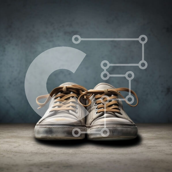 Intra Συλλεκτικό Ξύλινο Παζλ Plywood  4mm - Vintage Sneakers: Μπεζ με καφέ τόνους Σε Ξύλινο Κουτί - Διαστάσεις: 10x10 cm – 25 κομμάτια