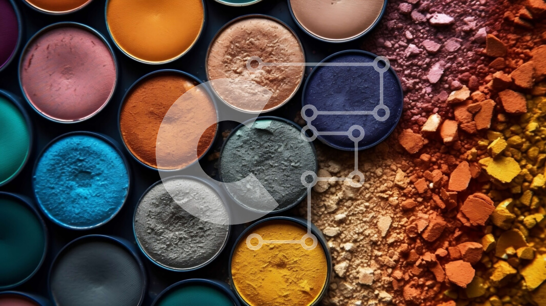 Intra Συλλεκτικό Ξύλινο Παζλ Plywood  4mm - Εκπληκτική συλλογή από σκιές ματιών σε μια σειρά χρωμάτων και υφών Σε Ξύλινο Κουτί - Διαστάσεις Puzzle: 10x10 cm – 25 κομμάτια