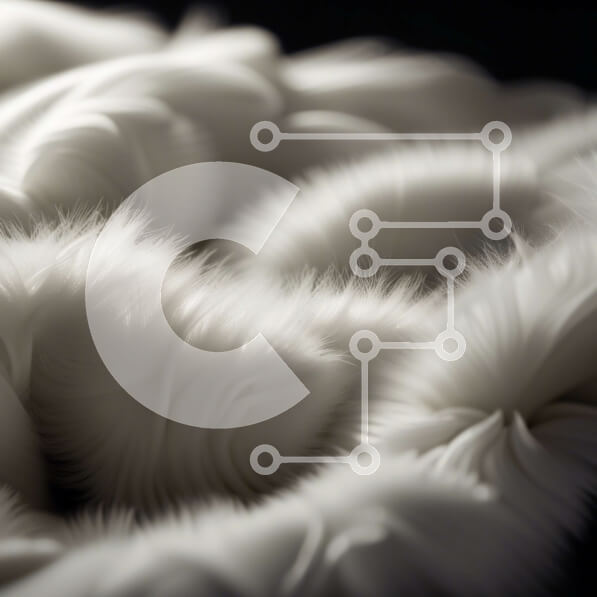 Intra Συλλεκτικό Ξύλινο Παζλ Plywood  4mm - Άνετη και απαλή λευκή ασαφής κουβέρτα σε μαύρο φόντο Σε Ξύλινο Κουτί - Διαστάσεις: 10x10 cm – 25 κομμάτια