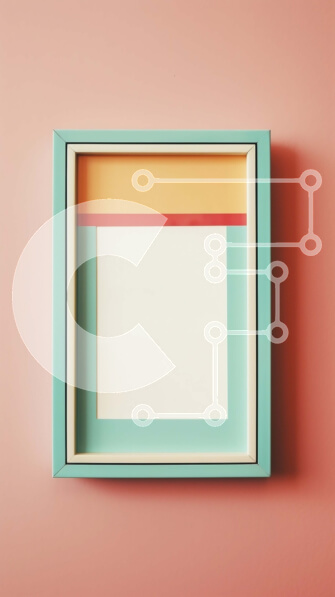 Intra Συλλεκτικό Ξύλινο Παζλ Plywood  4mm - Εικόνα σε κορνίζα σε ροζ τοίχο με γαλάζιο πλαίσιο Σε Ξύλινο Κουτί - Διαστάσεις Puzzle: 10x10 cm – 25 κομμάτια