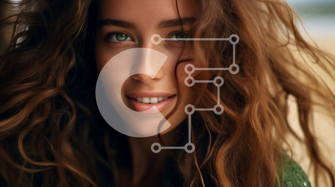 Intra Συλλεκτικό Ξύλινο Παζλ Plywood  4mm - Πορτρέτο μιας όμορφης γυναίκας με μακριά κυματιστά καστανά μαλλιά Σε Ξύλινο Κουτί - Διαστάσεις Puzzle: 10x10 cm – 25 κομμάτια