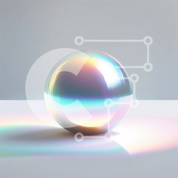 Intra Συλλεκτικό Ξύλινο Παζλ Plywood  4mm - Εκπληκτική εικόνα μιας λαμπερής μεταλλικής μπάλας σε μια λευκή επιφάνεια Σε Ξύλινο Κουτί - Διαστάσεις Puzzle: 10x10 cm – 25 κομμάτια