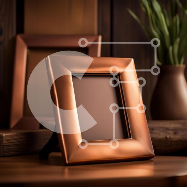 Intra Συλλεκτικό Ξύλινο Παζλ Plywood  4mm - Καφέ Ξύλινη Κορνίζα με Γυαλί μπροστά - Άδειο Σε Ξύλινο Κουτί - Διαστάσεις: 10x10 cm – 25 κομμάτια