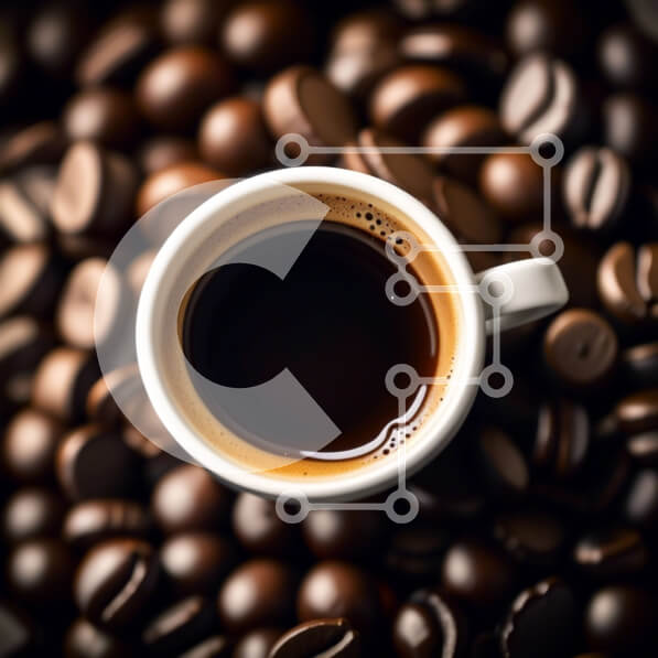 Σετ των 2 Intra Συλλεκτικό Ξύλινο Παζλ Plywood  4mm - Νόστιμο φλιτζάνι καφέ με τσιπς σοκολάτας Σε Ξύλινο Κουτί - Διαστάσεις: 10x10 cm – 25 κομμάτια