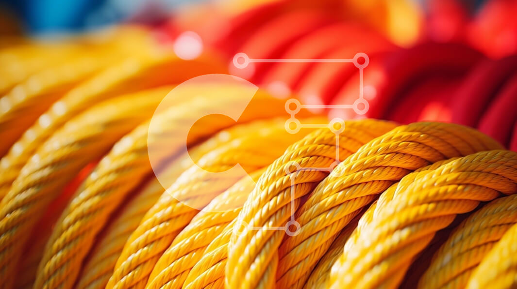 Intra Συλλεκτικό Ξύλινο Παζλ Plywood  4mm - Ζωντανή στοίβα από πολύχρωμα σχοινιά ή καλώδια Σε Ξύλινο Κουτί - Διαστάσεις: 10x10 cm – 25 κομμάτια