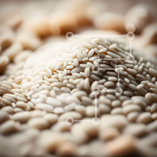 Σετ των 2 Intra Συλλεκτικό Ξύλινο Παζλ Plywood  4mm - Τακτοποιημένοι λευκοί σπόροι σουσαμιού σε ξύλο Σε Ξύλινο Κουτί - Διαστάσεις: 10x10 cm – 25 κομμάτια