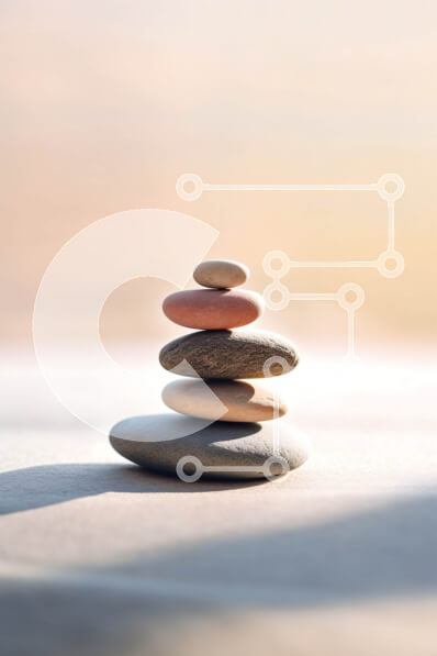 Intra Συλλεκτικό Ξύλινο Παζλ Plywood  4mm - Σωρός από χαλίκια στον πίνακα Στοκ Φωτογραφία Σε Ξύλινο Κουτί - Διαστάσεις: 10x10 cm – 25 κομμάτια