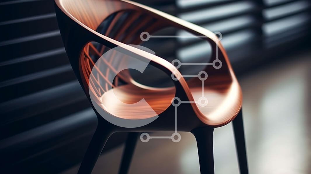 Intra Συλλεκτικό Ξύλινο Παζλ Plywood  4mm - Μοντέρνα Ξύλινη Καρέκλα με Δερμάτινη Ταπετσαρία Σε Ξύλινο Κουτί - Διαστάσεις Puzzle: 10x10 cm – 25 κομμάτια