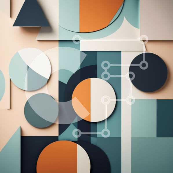 Intra Συλλεκτικό Ξύλινο Παζλ Plywood  4mm - Πολύχρωμο γεωμετρικό σχέδιο με αίσθηση τάξης και ισορροπίας Σε Ξύλινο Κουτί - Διαστάσεις Puzzle: 10x10 cm – 25 κομμάτια