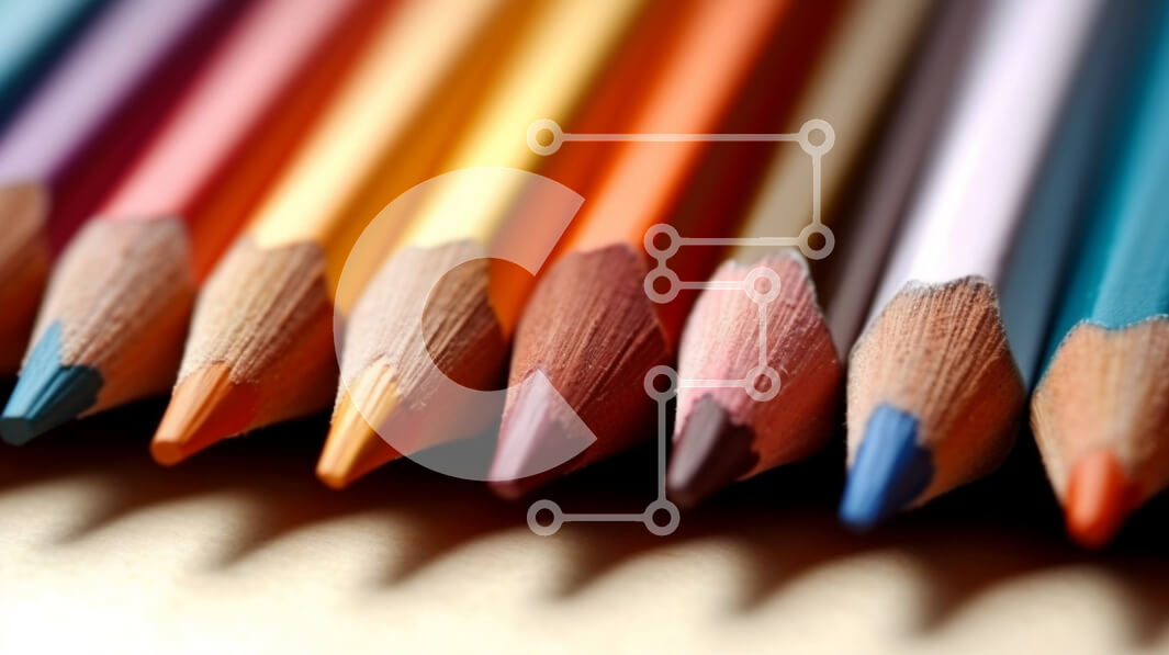 Intra Συλλεκτικό Ξύλινο Παζλ Plywood  4mm - Φωτεινή και ζωντανή εικόνα πολύχρωμων μολυβιών Σε Ξύλινο Κουτί - Διαστάσεις: 10x10 cm – 25 κομμάτια