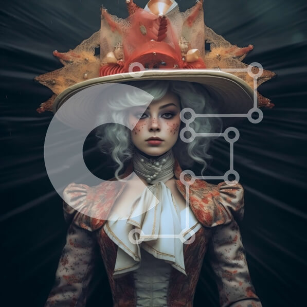 Σετ των 2 Intra Συλλεκτικό Ξύλινο Παζλ Plywood  4mm - Εκπληκτική στολή Steampunk με περίτεχνο καπέλο και ρολόι Σε Ξύλινο Κουτί - Διαστάσεις: 10x10 cm – 25 κομμάτια