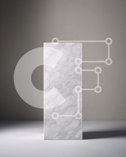 Intra Συλλεκτικό Ξύλινο Παζλ Plywood  4mm - Λευκή μαρμάρινη στήλη - Απλό αλλά κομψό σχέδιο Σε Ξύλινο Κουτί - Διαστάσεις Puzzle: 10x10 cm – 25 κομμάτια