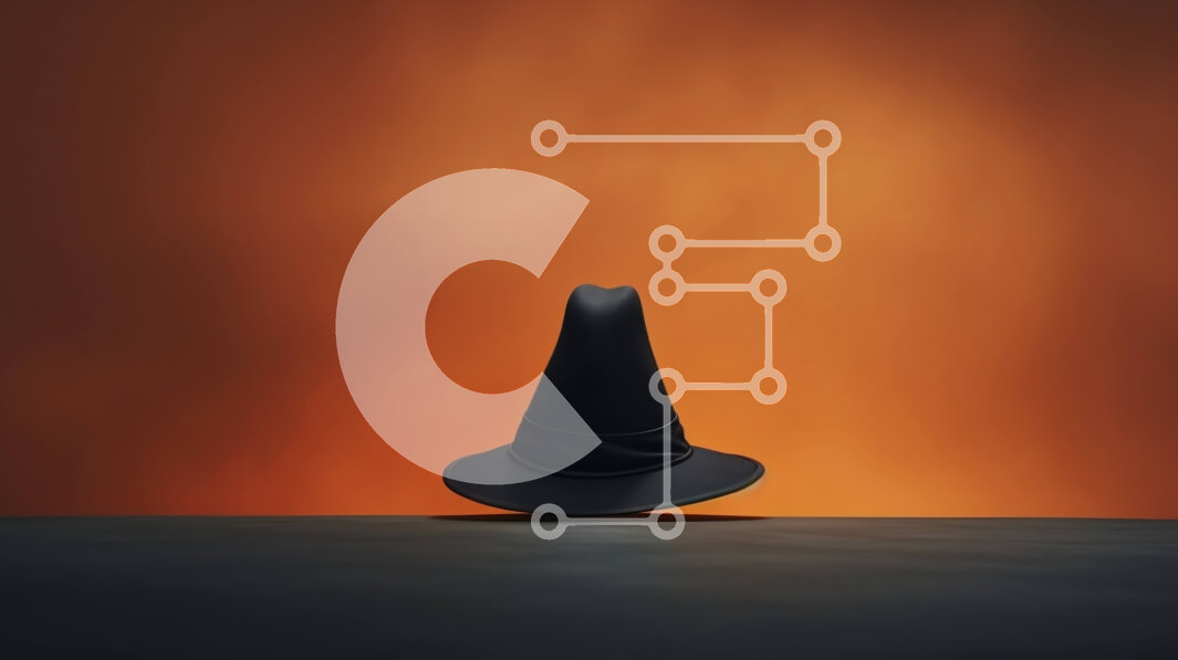 Intra Συλλεκτικό Ξύλινο Παζλ Plywood  4mm - Μαύρο καπέλο στο τραπέζι με σκούρο πορτοκαλί φόντο Σε Ξύλινο Κουτί - Διαστάσεις Puzzle: 10x10 cm – 25 κομμάτια