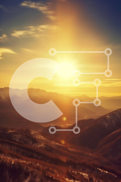 Σετ των 2 Intra Συλλεκτικό Ξύλινο Παζλ Plywood  4mm - Όμορφο ηλιοβασίλεμα πάνω από την οροσειρά Snowy Σε Ξύλινο Κουτί - Διαστάσεις: 10x10 cm – 25 κομμάτια