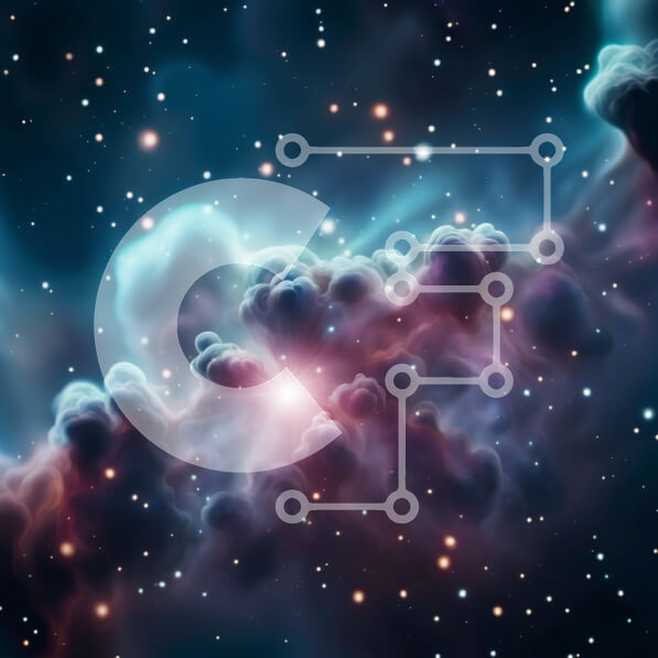 Intra Συλλεκτικό Ξύλινο Παζλ Plywood  4mm - Εκπληκτική εικόνα ενός νεφελώματος, ενός σύννεφου αερίου και σκόνης στο διάστημα Σε Ξύλινο Κουτί - Διαστάσεις Puzzle: 10x10 cm – 25 κομμάτια