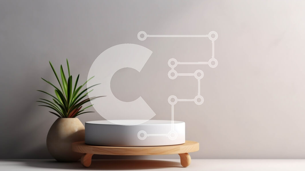 Intra Συλλεκτικό Ξύλινο Παζλ Plywood  4mm - Λευκό κεραμικό βάζο με φυτό σε γλάστρα σε ξύλινο σταντ Σε Ξύλινο Κουτί - Διαστάσεις Puzzle: 10x10 cm – 25 κομμάτια