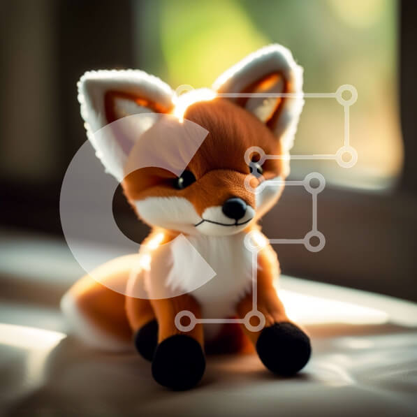 Intra Συλλεκτικό Ξύλινο Παζλ Plywood  4mm - Αξιολάτρευτο παιχνίδι με γέμιση Red Fox που κάθεται στο Windowsill Σε Ξύλινο Κουτί - Διαστάσεις: 10x10 cm – 25 κομμάτια