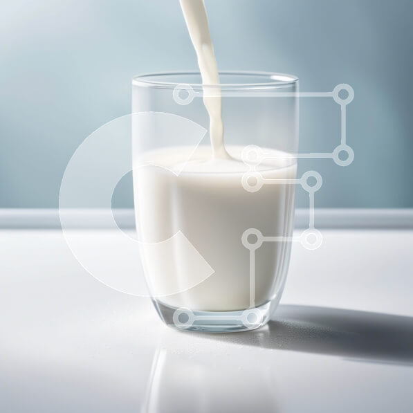 Σετ των 2 Intra Συλλεκτικό Ξύλινο Παζλ Plywood  4mm - Δροσιστική εικόνα του γάλακτος που χύνεται σε ένα ποτήρι Σε Ξύλινο Κουτί - Διαστάσεις: 10x10 cm – 25 κομμάτια