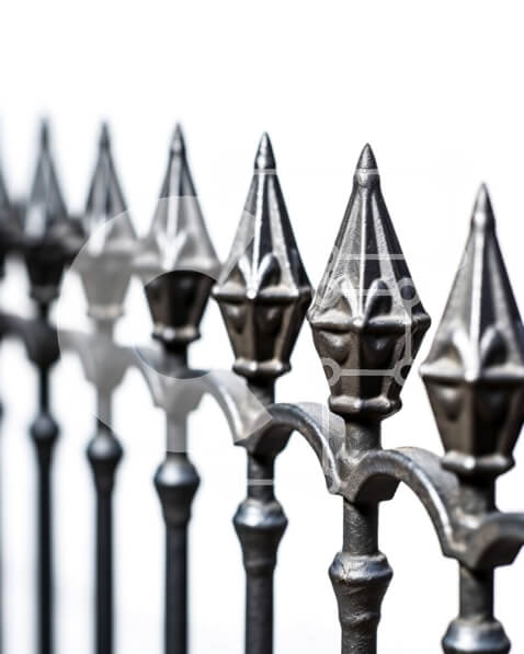 Intra Συλλεκτικό Ξύλινο Παζλ Plywood  4mm - Όμορφη εικόνα παλιού και σκουριασμένου φράχτη από σφυρήλατο σίδερο σε μαύρο και άσπρο Σε Ξύλινο Κουτί - Διαστάσεις Puzzle: 10x10 cm – 25 κομμάτια