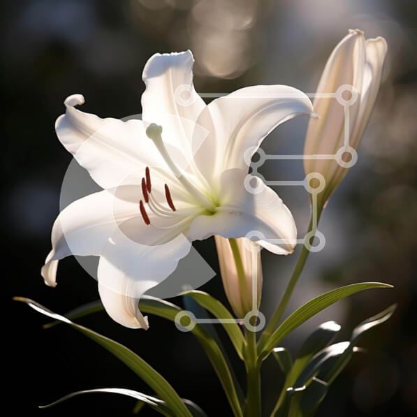 Intra Συλλεκτικό Ξύλινο Παζλ Plywood  4mm - Όμορφο ανθισμένο λευκό λουλούδι Σε Ξύλινο Κουτί - Διαστάσεις: 10x10 cm – 25 κομμάτια