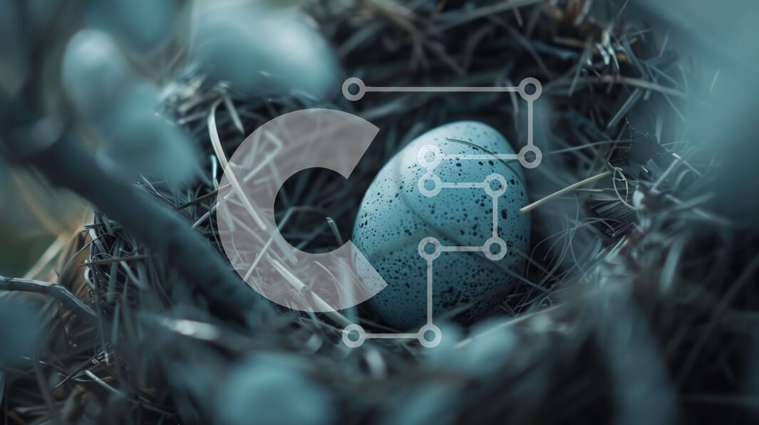 Intra Συλλεκτικό Ξύλινο Παζλ Plywood  4mm - Φωλιά πουλιού με φρέσκο ​​μπλε αυγό Σε Ξύλινο Κουτί - Διαστάσεις: 10x10 cm – 25 κομμάτια