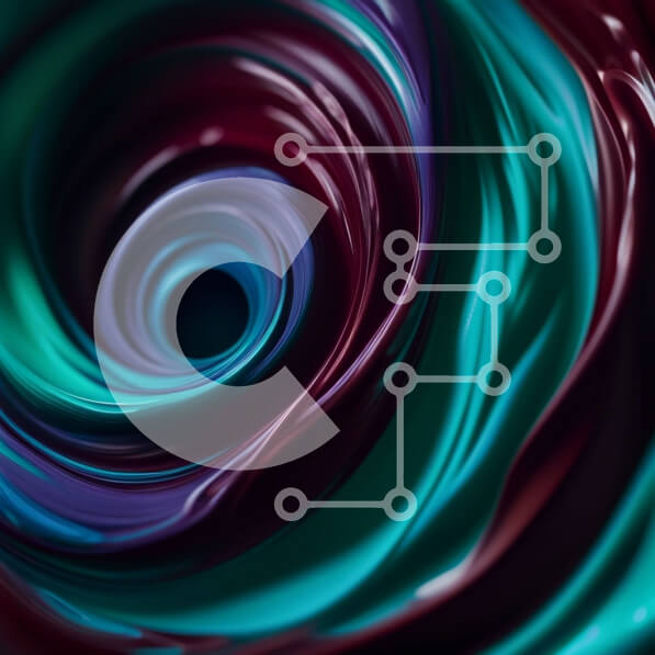 Intra Συλλεκτικό Ξύλινο Παζλ Plywood  4mm - Σαγηνευτική κινηματογράφηση σε πρώτο πλάνο του Swirling Paint Vortex Σε Ξύλινο Κουτί - Διαστάσεις Puzzle: 10x10 cm – 25 κομμάτια