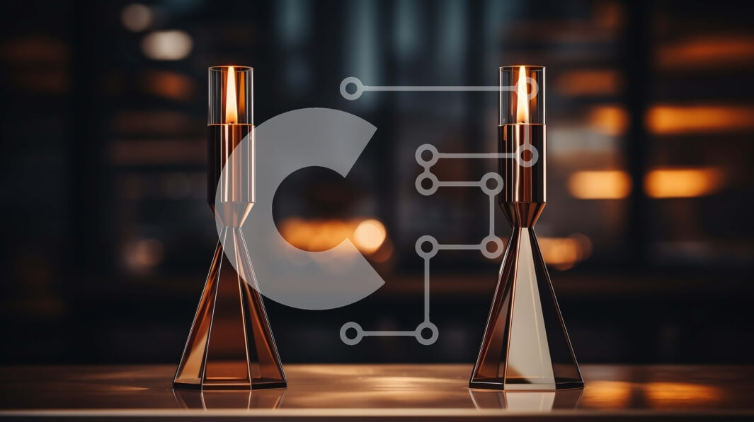 Intra Συλλεκτικό Ξύλινο Παζλ Plywood  4mm - Μεταλλικά κηροπήγια στο τραπέζι με φλόγες Σε Ξύλινο Κουτί - Διαστάσεις: 10x10 cm – 25 κομμάτια