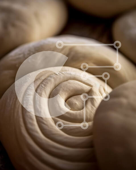 Σετ των 2 Intra Συλλεκτικό Ξύλινο Παζλ Plywood  4mm - Φρεσκοψημένες μπαγκέτες με στροβιλιζόμενο σχέδιο σε ξύλινο τραπέζι Σε Ξύλινο Κουτί - Διαστάσεις: 10x10 cm – 25 κομμάτια