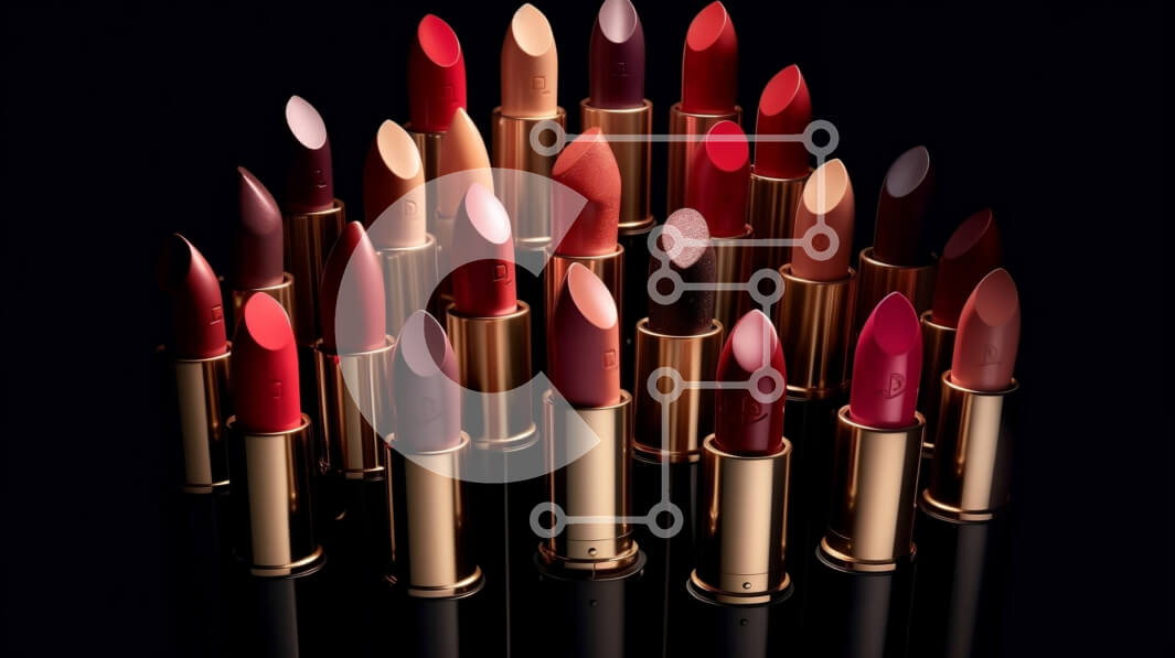 Intra Συλλεκτικό Ξύλινο Παζλ Plywood  4mm - Εκπληκτική πυραμίδα από κραγιόν σε διάφορες αποχρώσεις σε μαύρο φόντο Σε Ξύλινο Κουτί - Διαστάσεις Puzzle: 10x10 cm – 25 κομμάτια