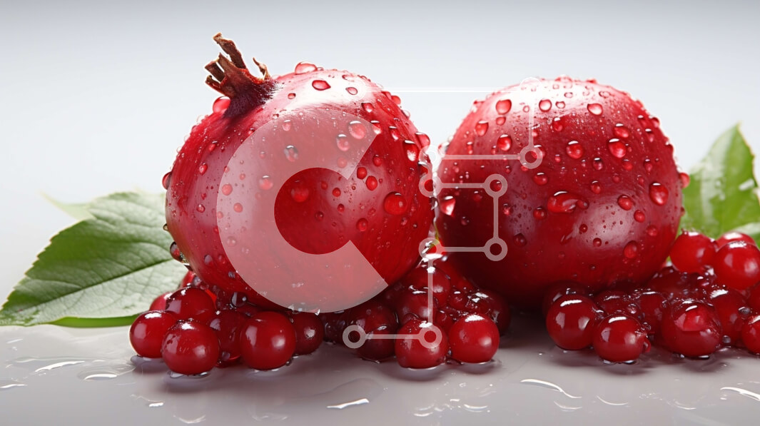 Σετ των 2 Intra Συλλεκτικό Ξύλινο Παζλ Plywood  4mm - Φρέσκα και ζουμερά κόκκινα μήλα με σταγονίδια νερού Σε Ξύλινο Κουτί - Διαστάσεις: 10x10 cm – 25 κομμάτια