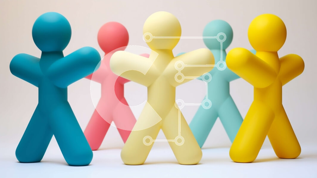 Intra Συλλεκτικό Ξύλινο Παζλ Plywood  4mm - Ομάδα πολύχρωμων πλαστικών ειδωλίων Σε Ξύλινο Κουτί - Διαστάσεις: 10x10 cm – 25 κομμάτια