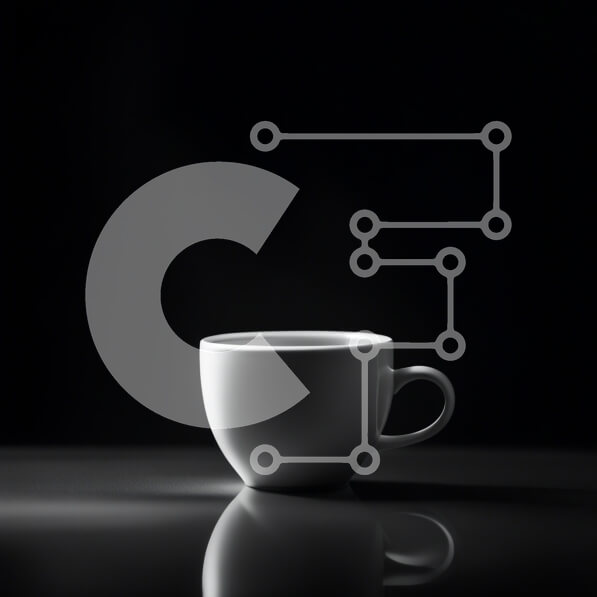 Intra Συλλεκτικό Ξύλινο Παζλ Plywood  4mm - Κομψό λευκό φλιτζάνι καφέ με αντανάκλαση Σε Ξύλινο Κουτί - Διαστάσεις: 10x10 cm – 25 κομμάτια