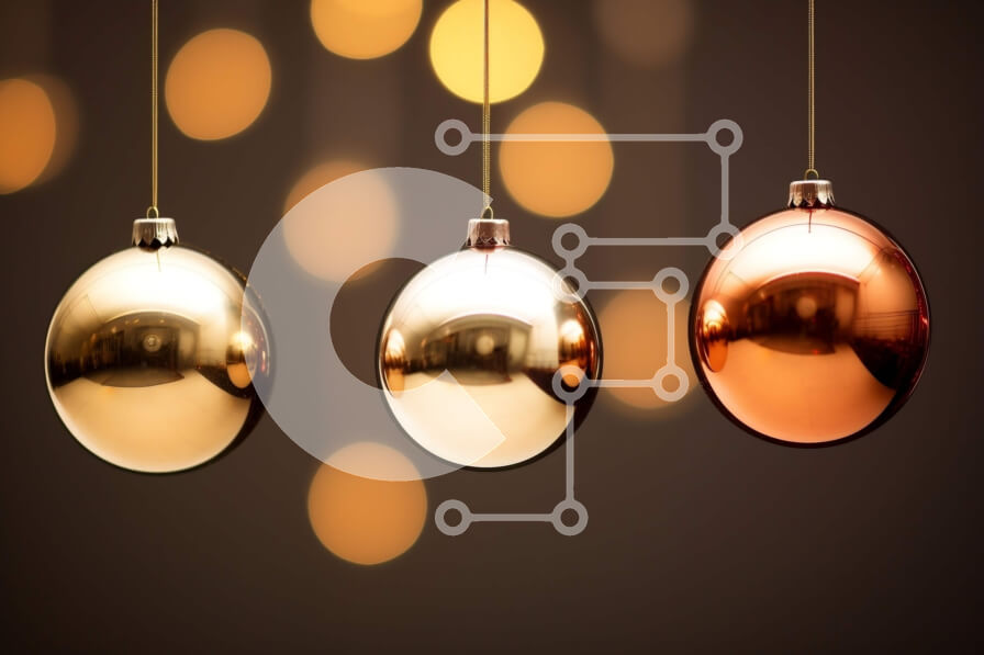 Intra Συλλεκτικό Ξύλινο Παζλ Plywood  4mm - Εορταστικά κρεμαστά στολίδια σε σκούρο φόντο Σε Ξύλινο Κουτί - Διαστάσεις: 10x10 cm – 25 κομμάτια