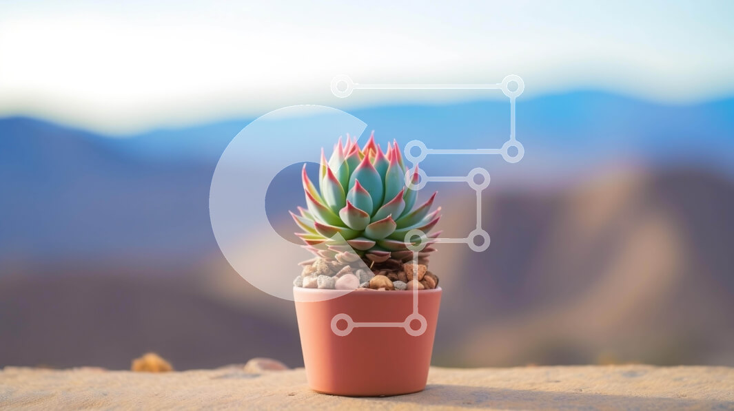 Intra Συλλεκτικό Ξύλινο Παζλ Plywood  4mm - Παχύφυτο μπροστά από βουνά Σε Ξύλινο Κουτί - Διαστάσεις: 10x10 cm – 25 κομμάτια