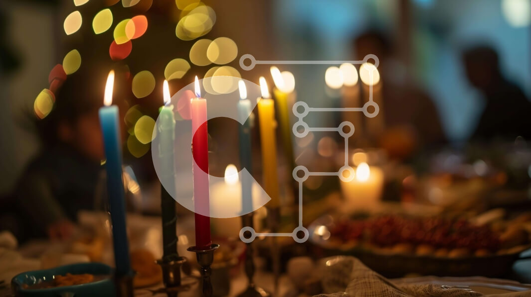 Intra Συλλεκτικό Ξύλινο Παζλ Plywood  4mm - Εορταστική τραπεζαρία με αναμμένα κεριά και χριστουγεννιάτικο δέντρο Σε Ξύλινο Κουτί - Διαστάσεις: 10x10 cm – 25 κομμάτια