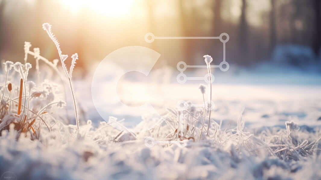 Intra Συλλεκτικό Ξύλινο Παζλ Plywood  4mm - Winter Wonderland: A Serene Scene of Snowy Fields and Frosty Trees Σε Ξύλινο Κουτί - Διαστάσεις: 10x10 cm – 25 κομμάτια