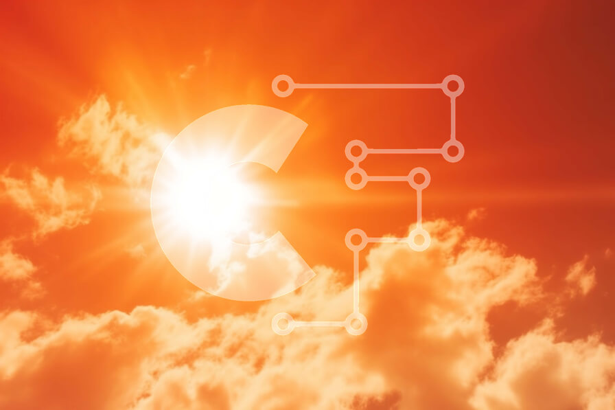 Intra Συλλεκτικό Ξύλινο Παζλ Plywood  4mm - Όμορφη εικόνα του ήλιου με χνουδωτά σύννεφα σε έναν καταγάλανο ουρανό Σε Ξύλινο Κουτί - Διαστάσεις Puzzle: 10x10 cm – 25 κομμάτια