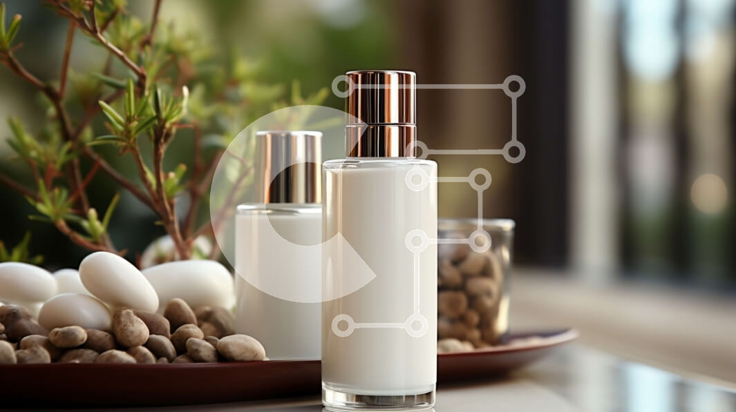 Intra Συλλεκτικό Ξύλινο Παζλ Plywood  4mm - Λευκά μπουκάλια λοσιόν σώματος σε ξύλινο τραπέζι με θέα στο παράθυρο Σε Ξύλινο Κουτί - Διαστάσεις Puzzle: 10x10 cm – 25 κομμάτια