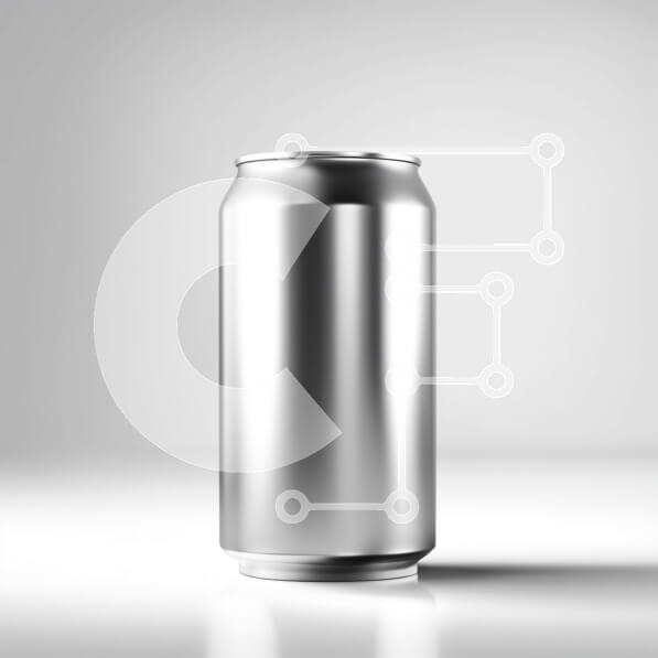 Σετ των 2 Intra Συλλεκτικό Ξύλινο Παζλ Plywood  4mm - Δροσιστική εικόνα ενός ασημένιου κουτιού σόδας Σε Ξύλινο Κουτί - Διαστάσεις: 10x10 cm – 25 κομμάτια