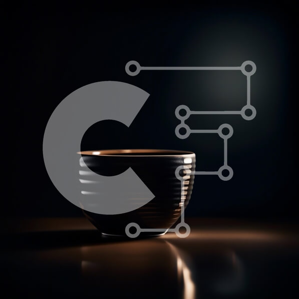 Σετ των 2 Intra Συλλεκτικό Ξύλινο Παζλ Plywood  4mm - Μινιμαλιστική εικόνα ενός φλυτζανιού μαύρου καφέ σε μια σκοτεινή επιφάνεια Σε Ξύλινο Κουτί - Διαστάσεις: 10x10 cm – 25 κομμάτια