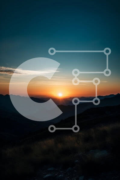 Σετ των 2 Intra Συλλεκτικό Ξύλινο Παζλ Plywood  4mm - Εκπληκτικό ηλιοβασίλεμα πάνω από μια οροσειρά με σύννεφα στον ουρανό Σε Ξύλινο Κουτί - Διαστάσεις: 10x10 cm – 25 κομμάτια