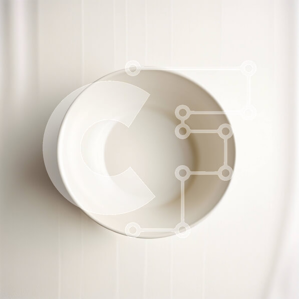 Intra Συλλεκτικό Ξύλινο Παζλ Plywood  4mm - Μινιμαλιστικό λευκό κεραμικό μπολ σε τραπέζι από φυσικό ξύλο Σε Ξύλινο Κουτί - Διαστάσεις Puzzle: 10x10 cm – 25 κομμάτια