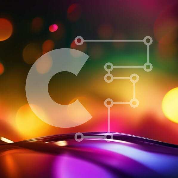 Intra Συλλεκτικό Ξύλινο Παζλ Plywood  4mm - Ζωηρό και πολύχρωμο αφηρημένο φόντο με θολά φώτα Σε Ξύλινο Κουτί - Διαστάσεις Puzzle: 10x10 cm – 25 κομμάτια