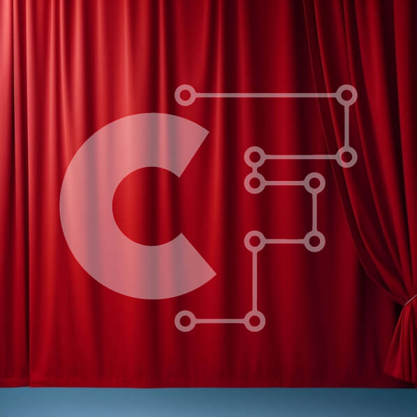 Intra Συλλεκτικό Ξύλινο Παζλ Plywood  4mm - Κόκκινη βελούδινη κουρτίνα σε γαλάζιο τοίχο Σε Ξύλινο Κουτί - Διαστάσεις Puzzle: 10x10 cm – 25 κομμάτια