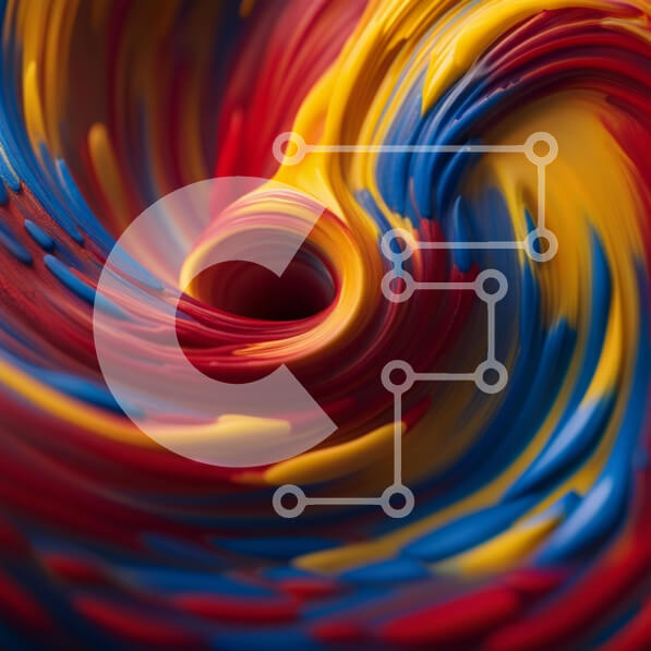 Intra Συλλεκτικό Ξύλινο Παζλ Plywood  4mm - Δονούμενη και μαγευτική εικόνα του στροβιλιζόμενου υγρού Σε Ξύλινο Κουτί - Διαστάσεις Puzzle: 10x10 cm – 25 κομμάτια