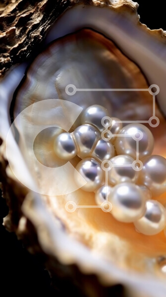 Σετ των 2 Intra Συλλεκτικό Ξύλινο Παζλ Plywood  4mm - Όμορφη εικόνα ενός κοχυλιού στρειδιού με μαργαριτάρια μέσα Σε Ξύλινο Κουτί - Διαστάσεις: 10x10 cm – 25 κομμάτια